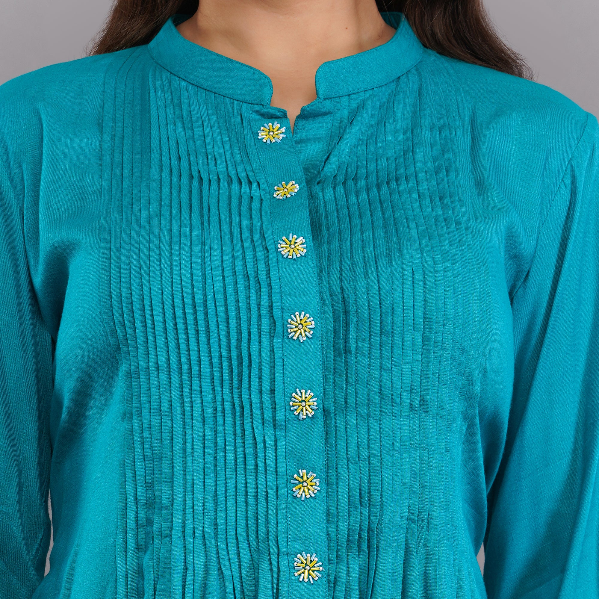 pleated kurti for women