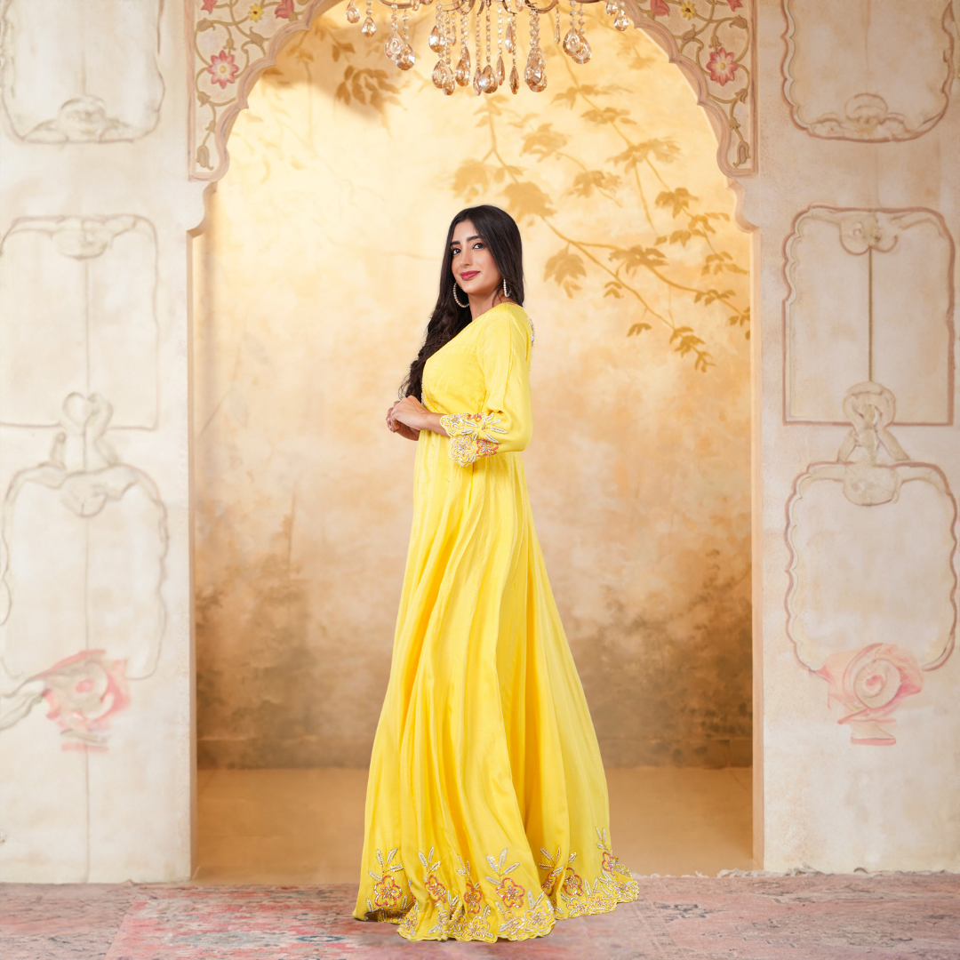 Plus size anarkali suit for women

