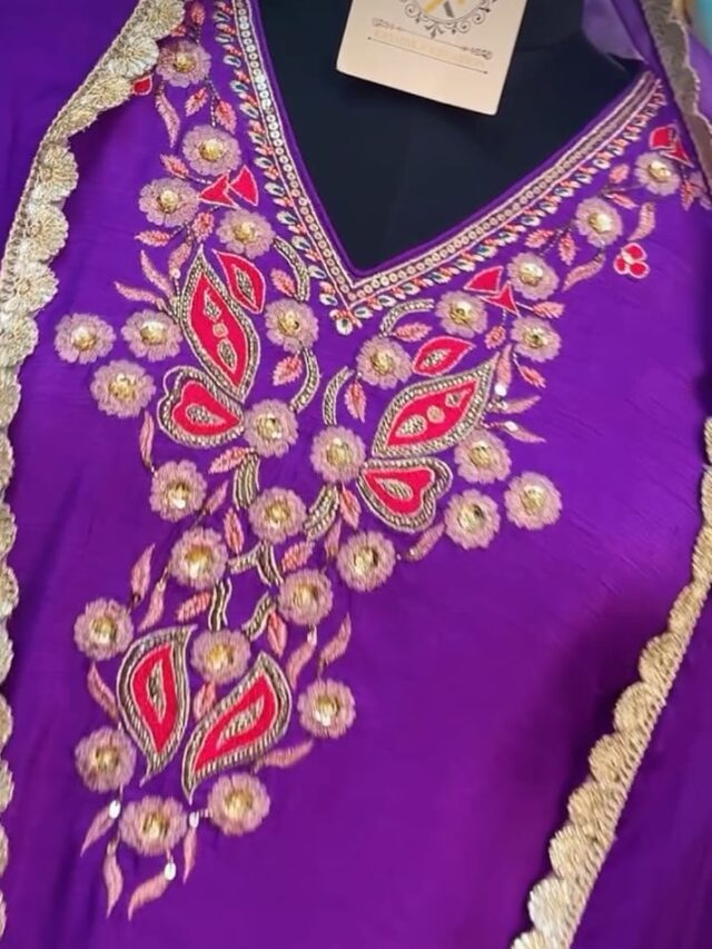 Stunning outfit in a purple shade a unique blend of grace and class ❗️